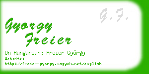gyorgy freier business card